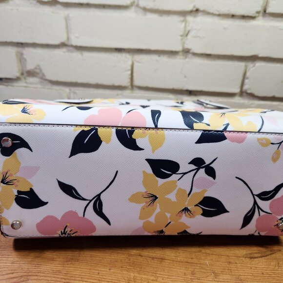 Like New Kate Spade New York Staci Floral Shoulder Bag Purse - Picture 11 of 15